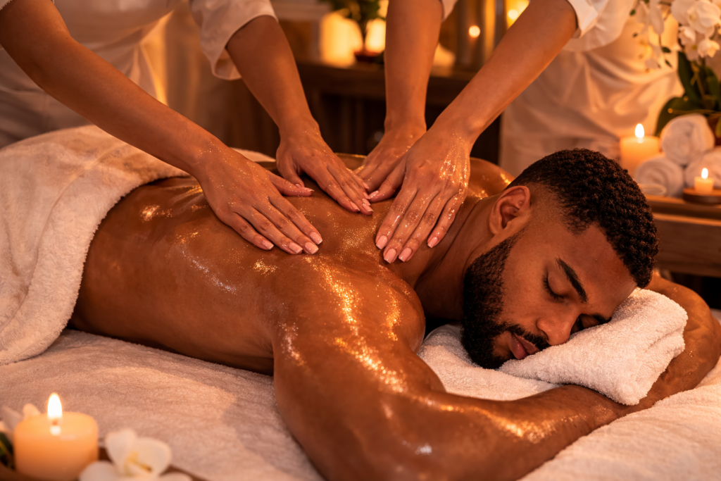 four hands massage